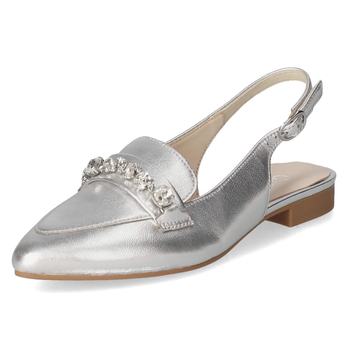 Slingballerinas - silber (Kristall)