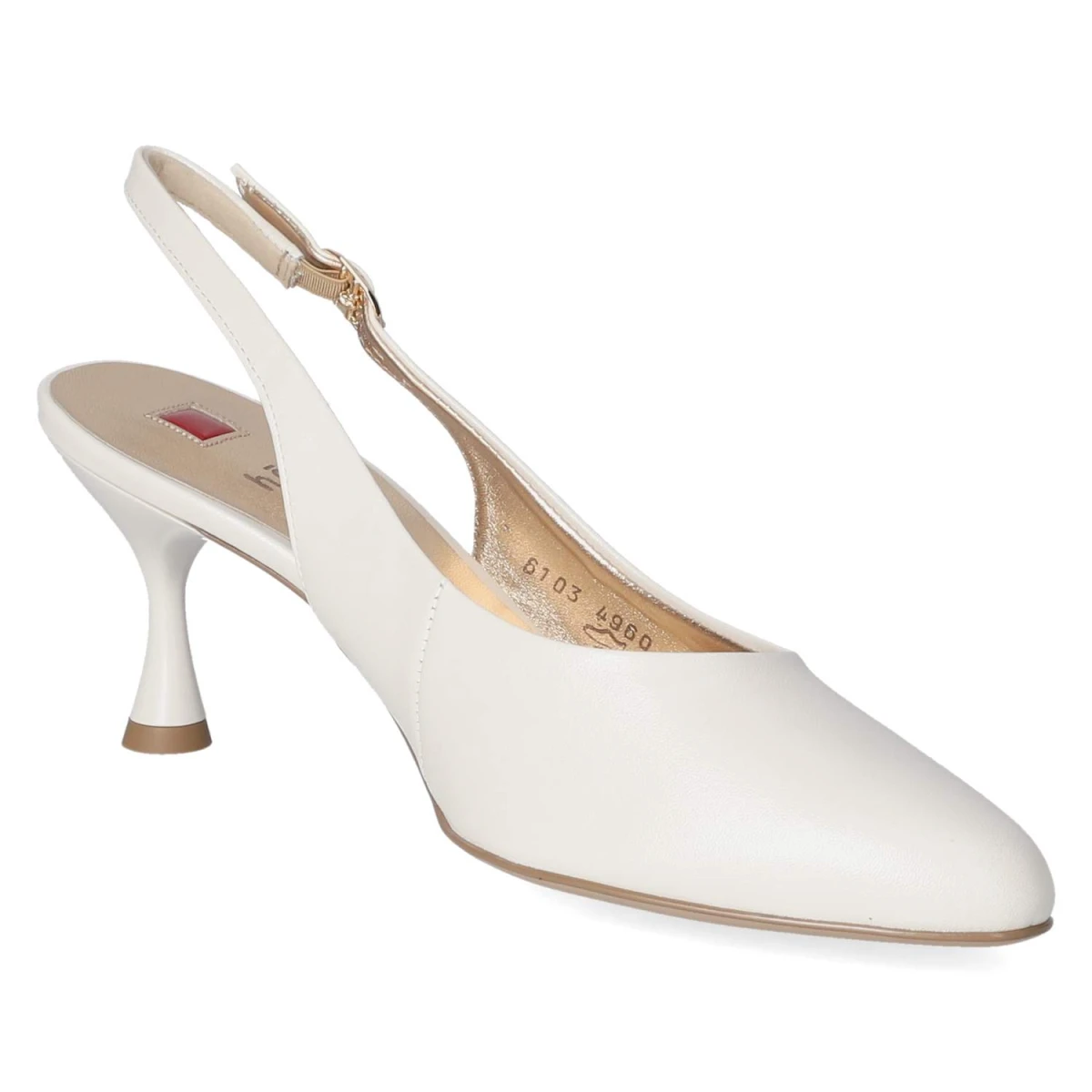 Slingpumps - perlweiß