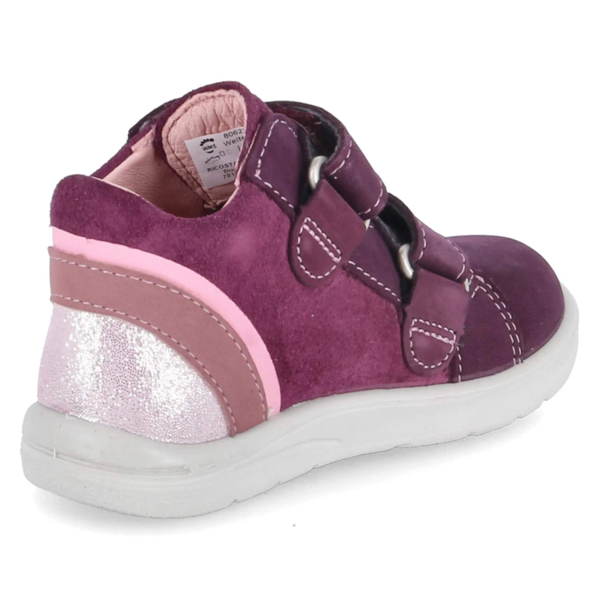 Halbschuhe LARA - merlot/rose