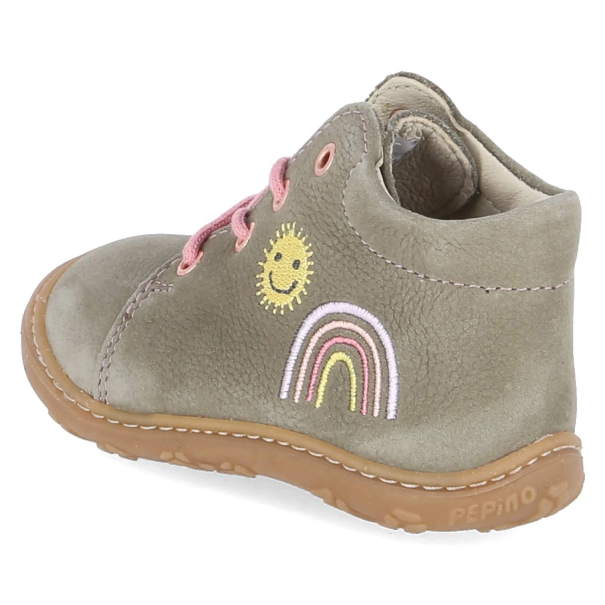 Schnürschuhe MECKI - eukalyptus/Regenbogen