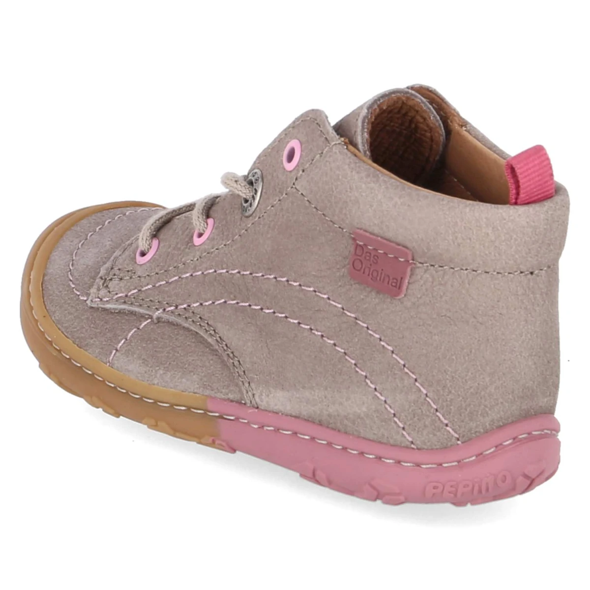 Schnürschuhe JUBY - kies/rosa