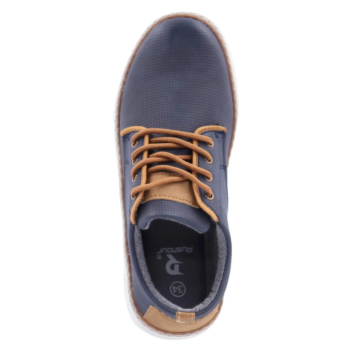 Schnürschuhe - navy/tan/combi