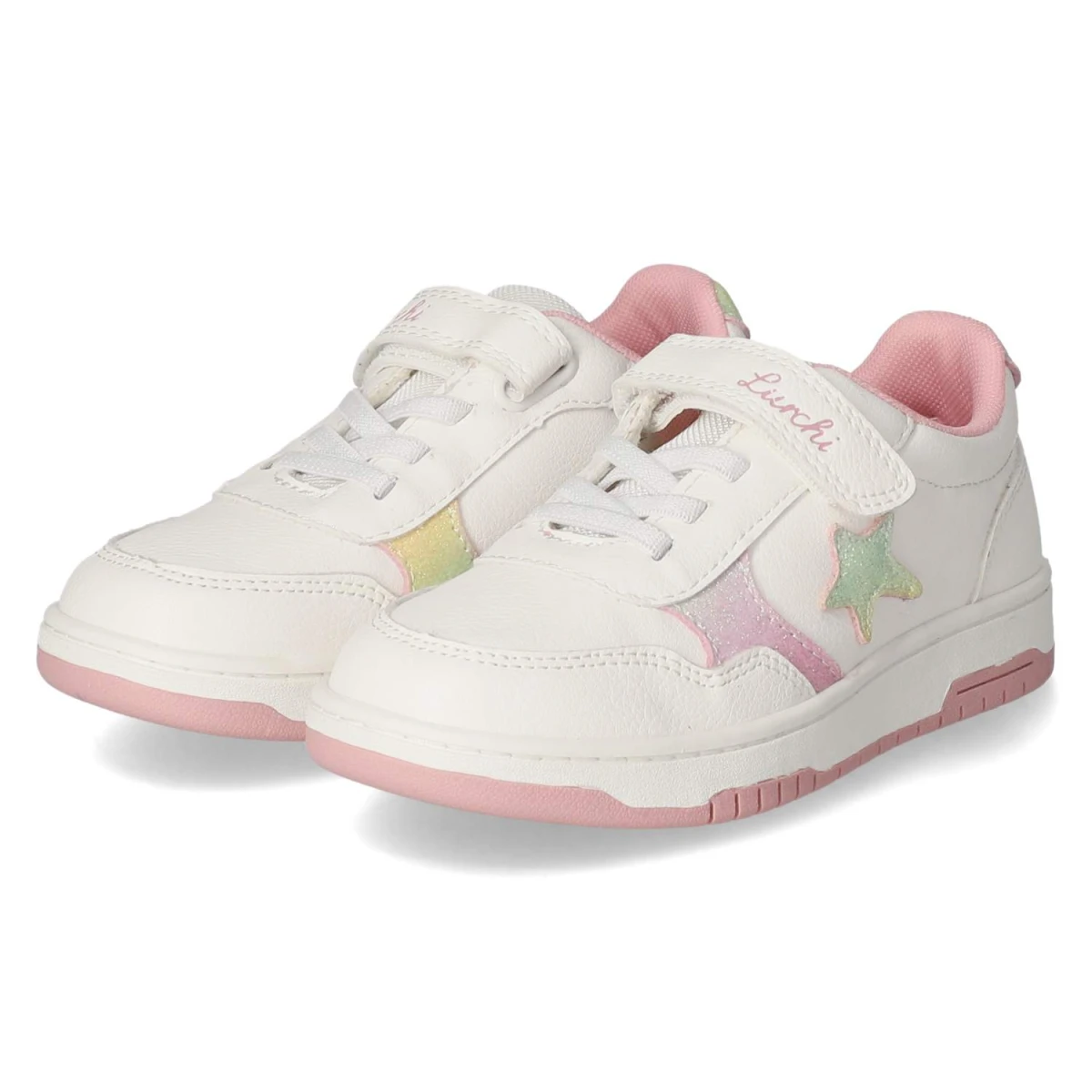 Klettschuhe GESINA - white-rainbow glitter