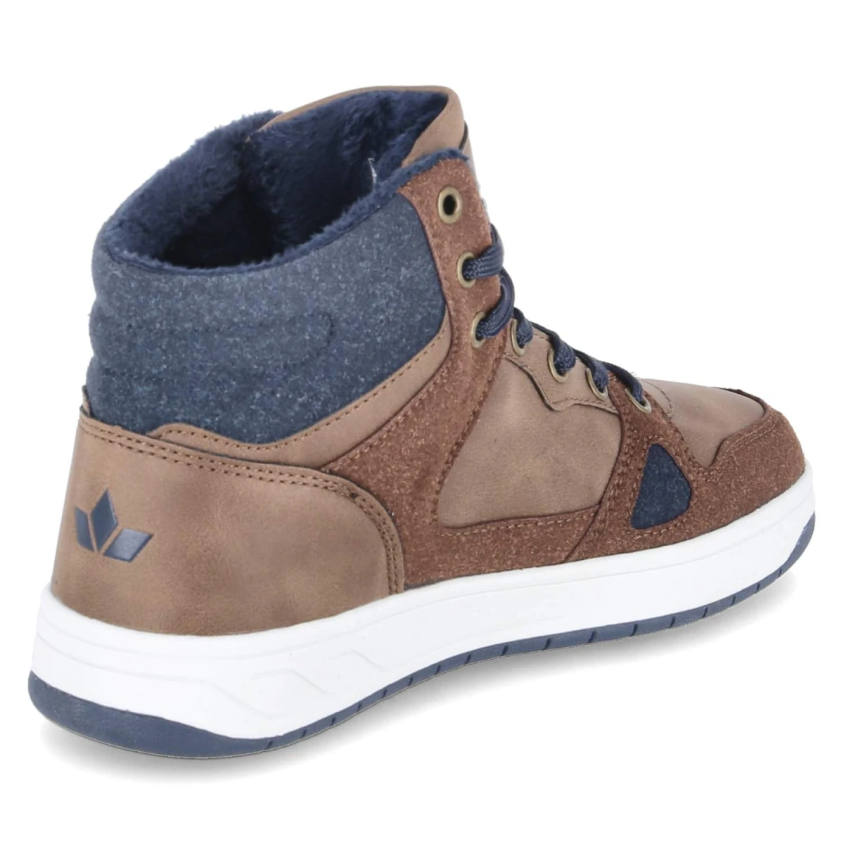 High Sneaker COLDEN - braun/marine/orange