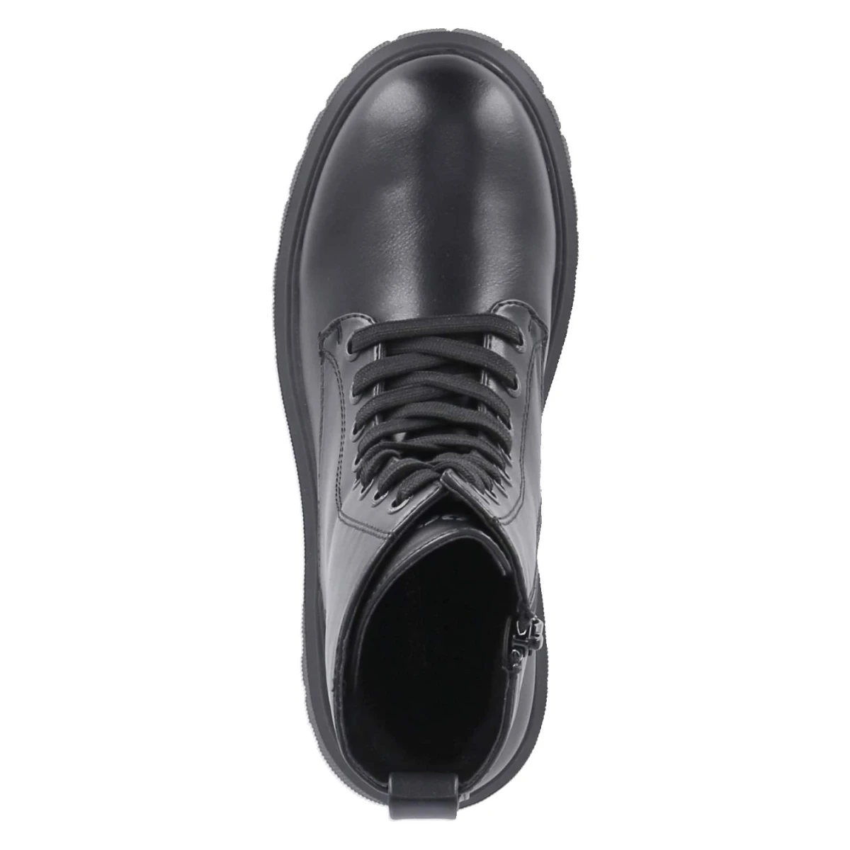 Schnürstiefeletten - schwarz