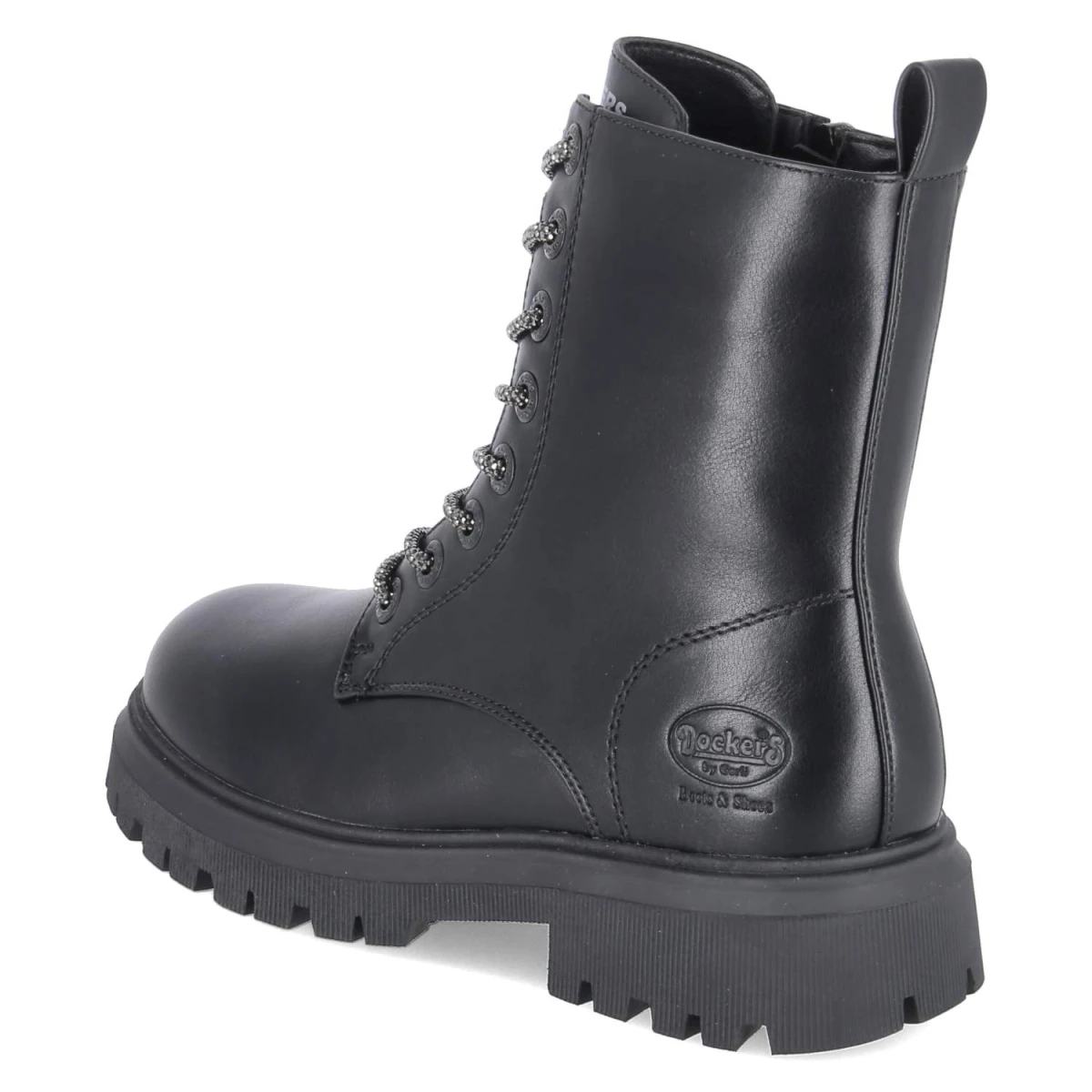 Schnürsboots - schwarz