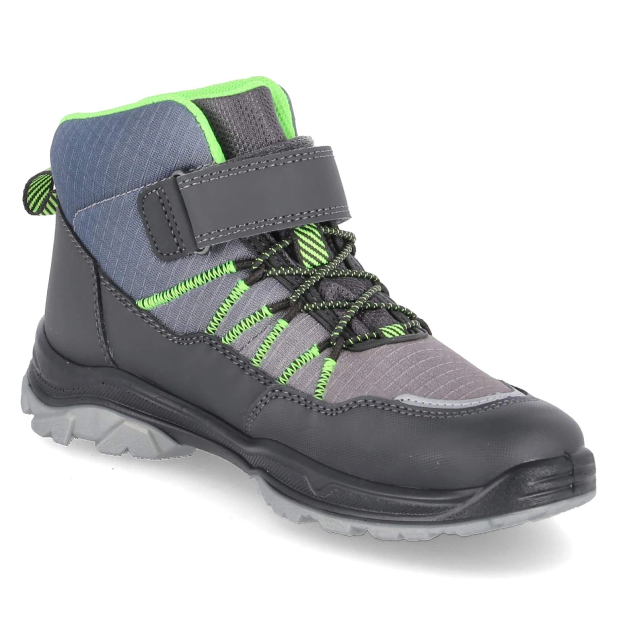 Winterstiefeletten JUPITER - GRAU/HELLGRÜN