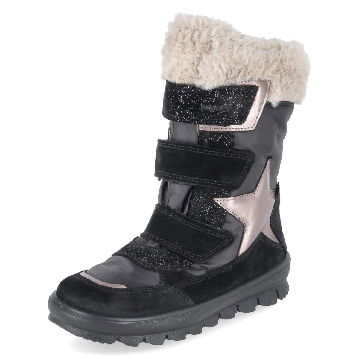Winterstiefel  FLAVIA - SCHWARZ/BEIGE