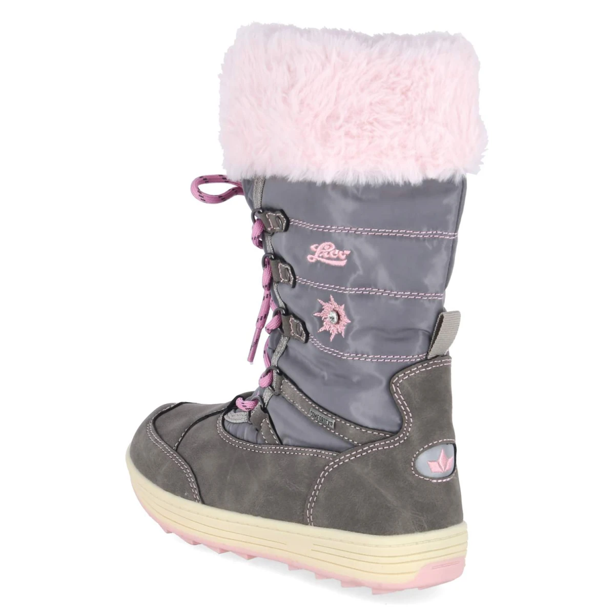 Snowboots NELLIE - grau/rosa