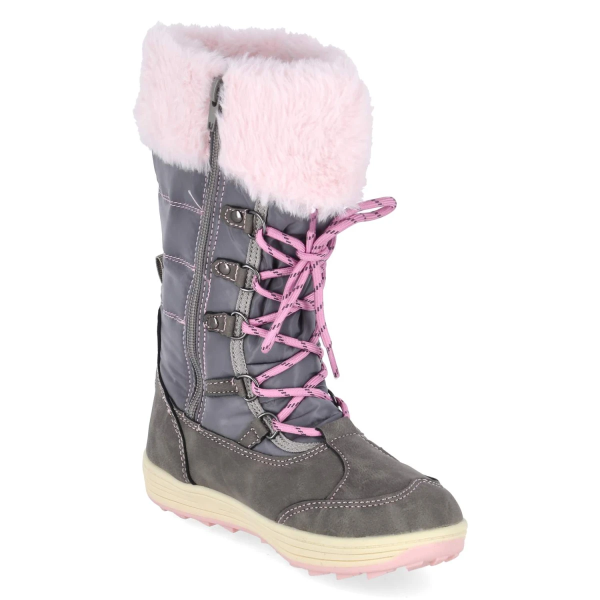 Snowboots NELLIE - grau/rosa