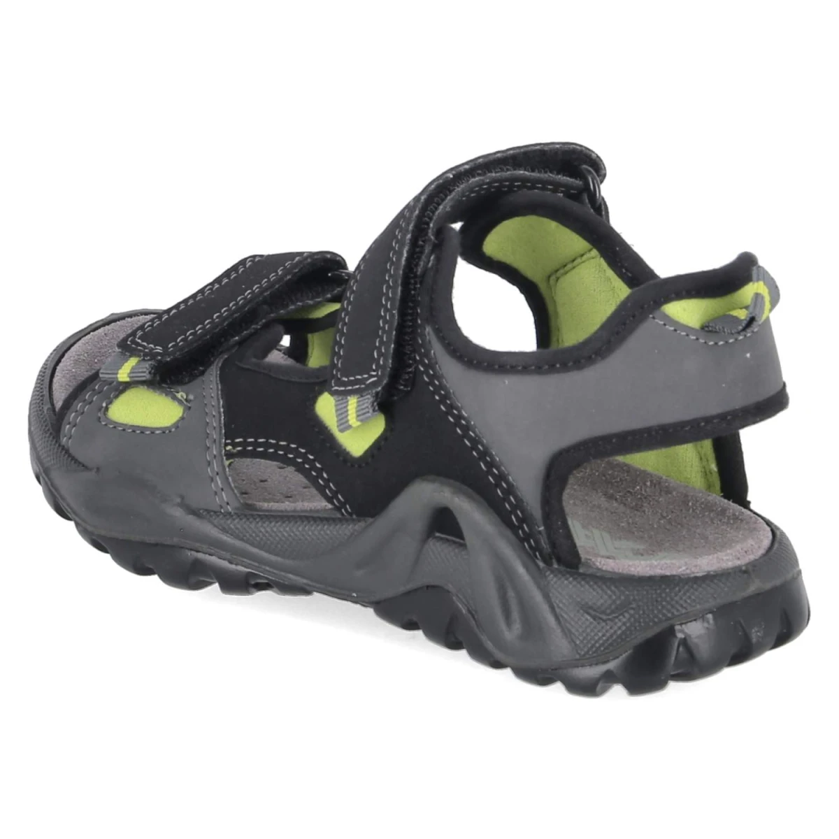 Sandalen - black/green