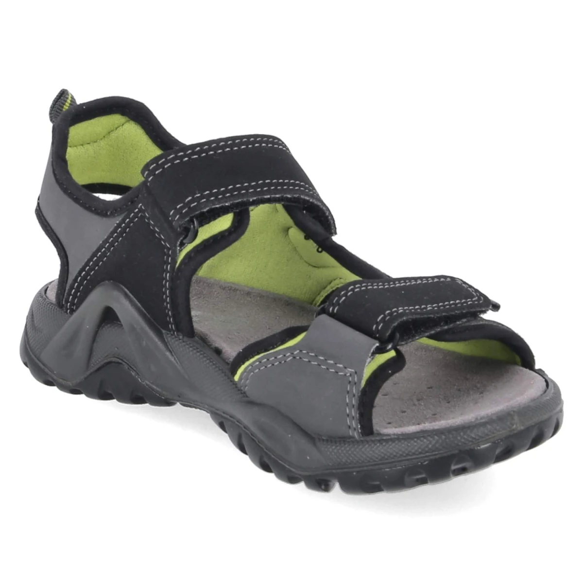 Sandalen - black/green