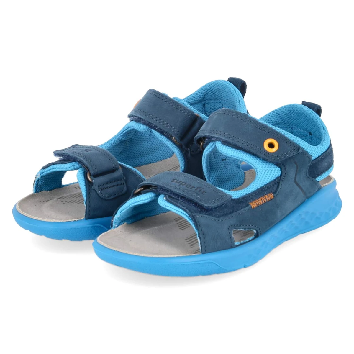 Sandalen LAGOON MIDI - BLAU/ORANGE