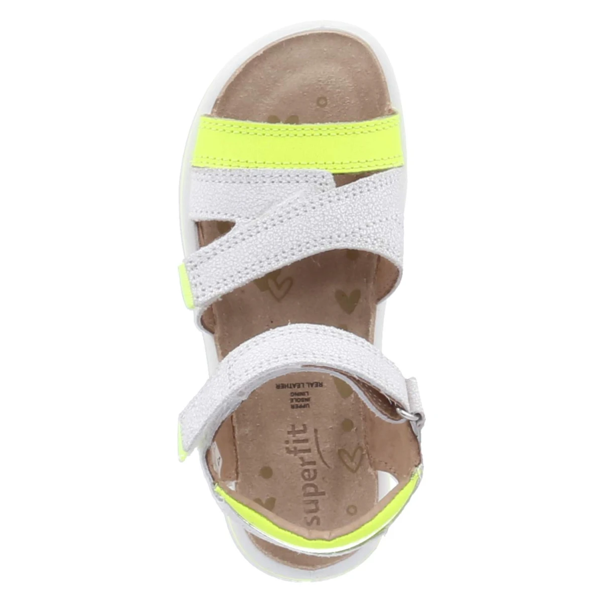 Sandalen SPARKLE - WEIß/GELB