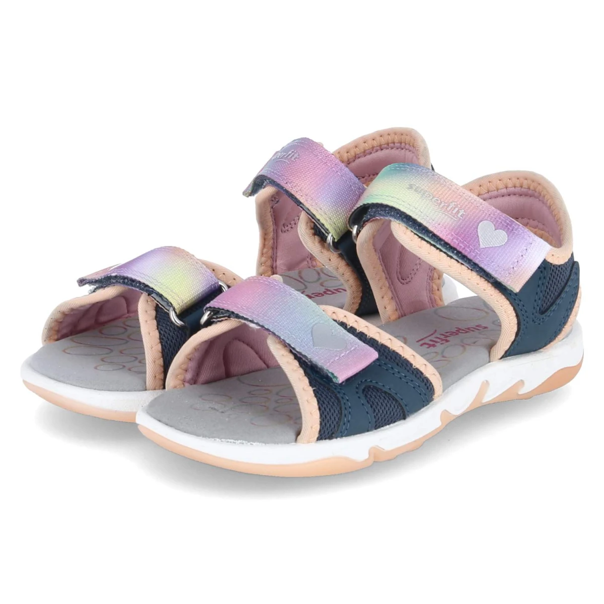 Sandalen PEBBLES - blau/orange