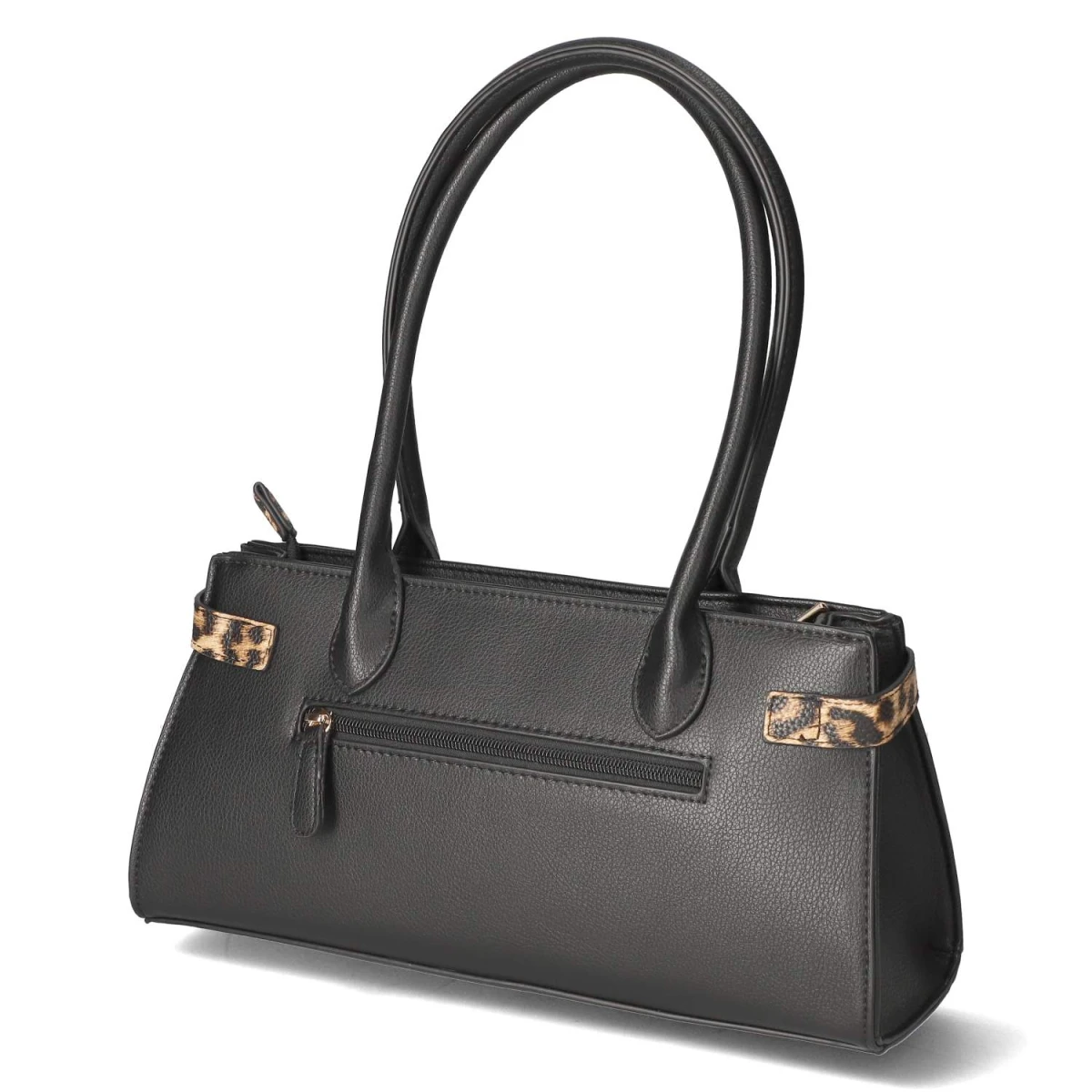 Schultertasche - schwarz/braun