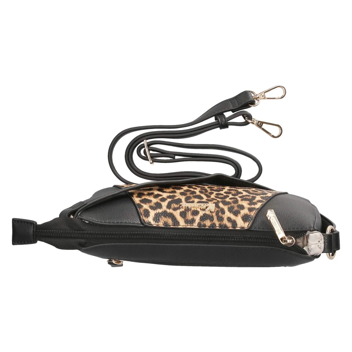 Schultertasche - schwarz/braun