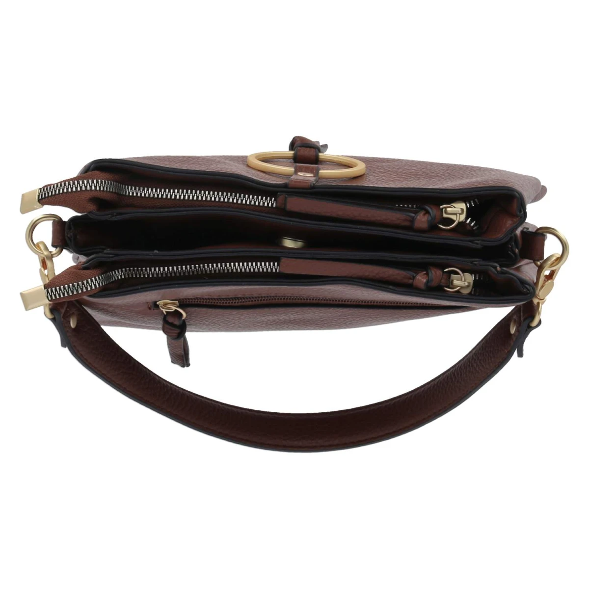 Schultertasche MAISCHA - cognac
