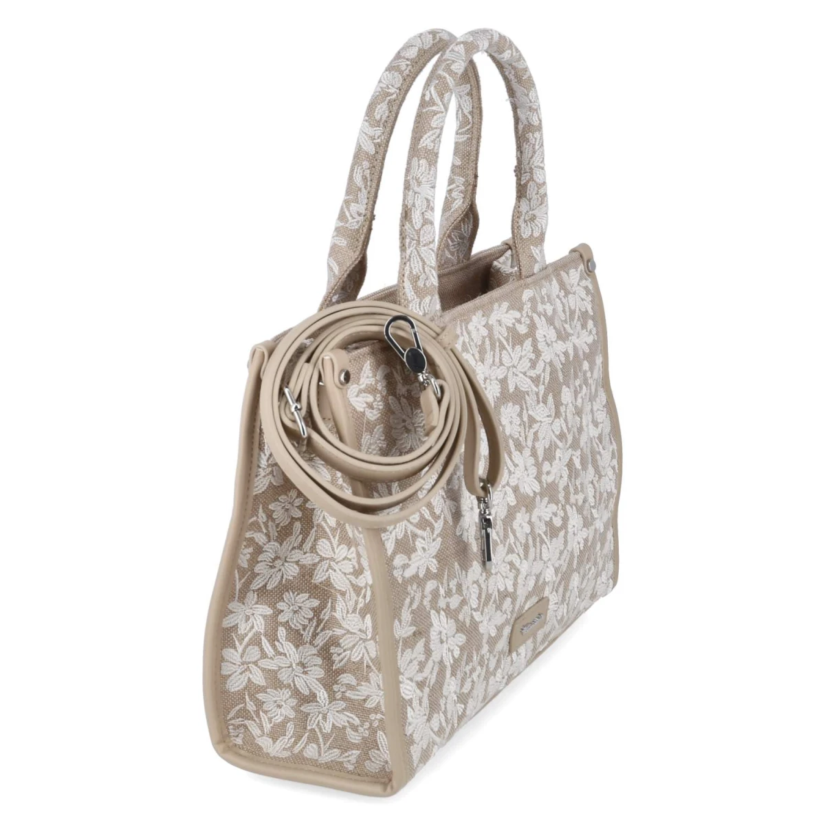 Handtasche KATIMA - ecru-flower