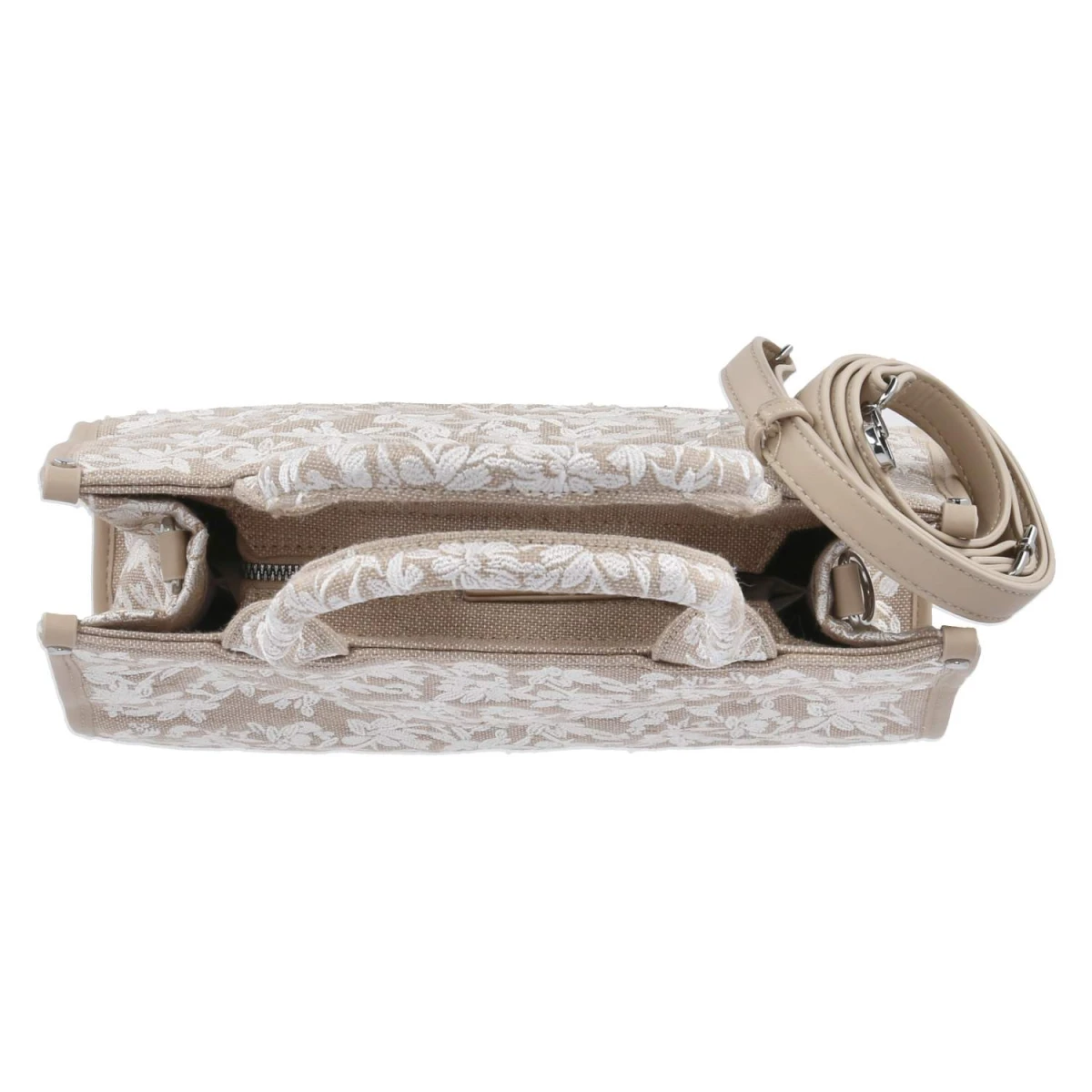 Handtasche KATIMA - ecru-flower