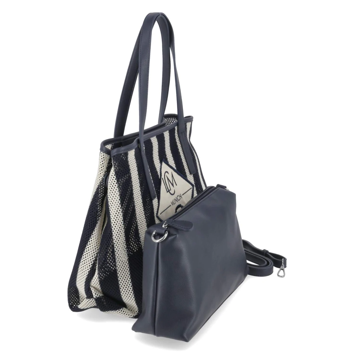 Shopper RIMA - marine/weiß