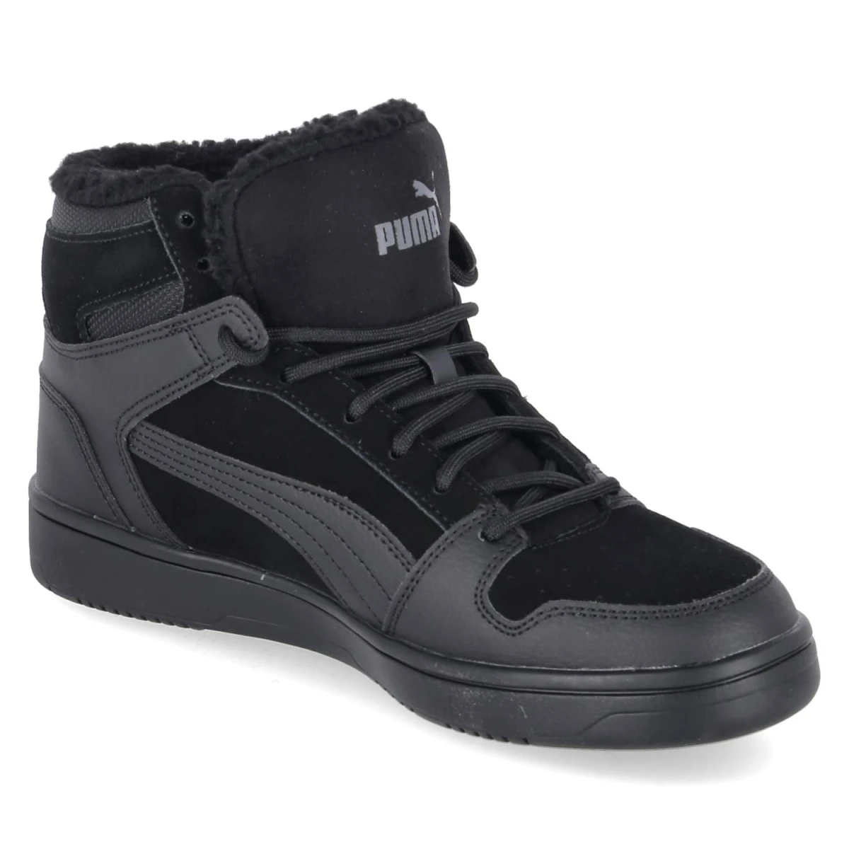 High Sneaker REBOUND - Puma Black-CASTLEROCK