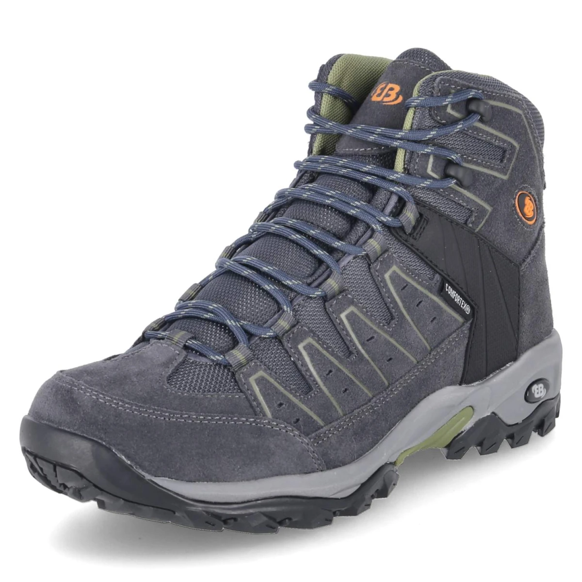 Outdoorstiefeletten PINOS HIGH - anthrazit/grün/orange