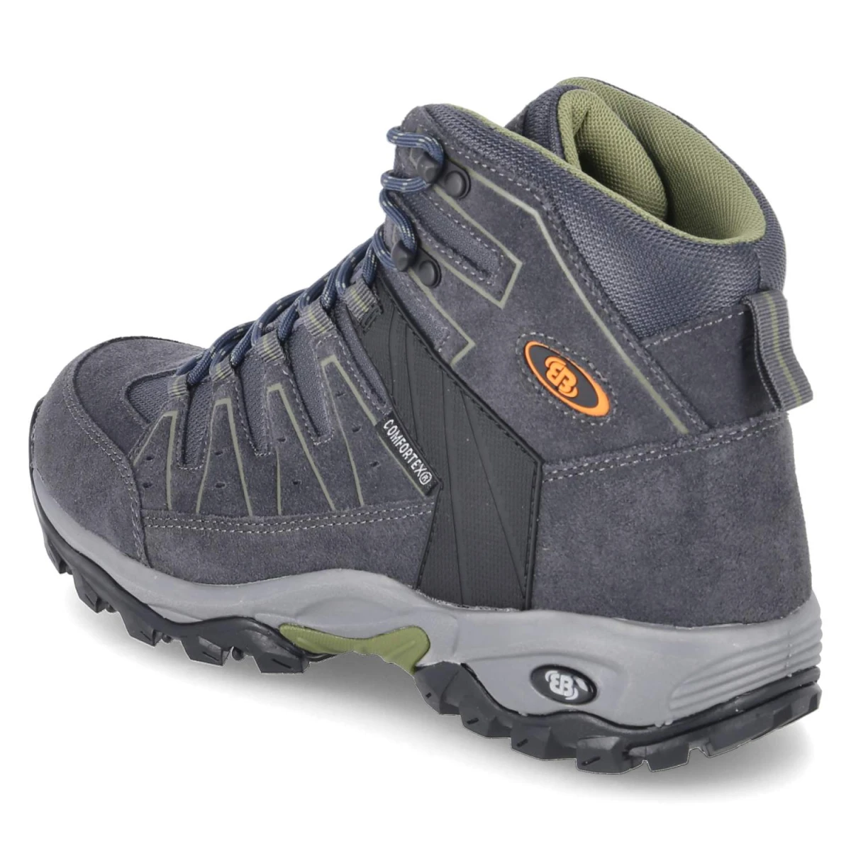 Outdoorstiefeletten PINOS HIGH - anthrazit/grün/orange