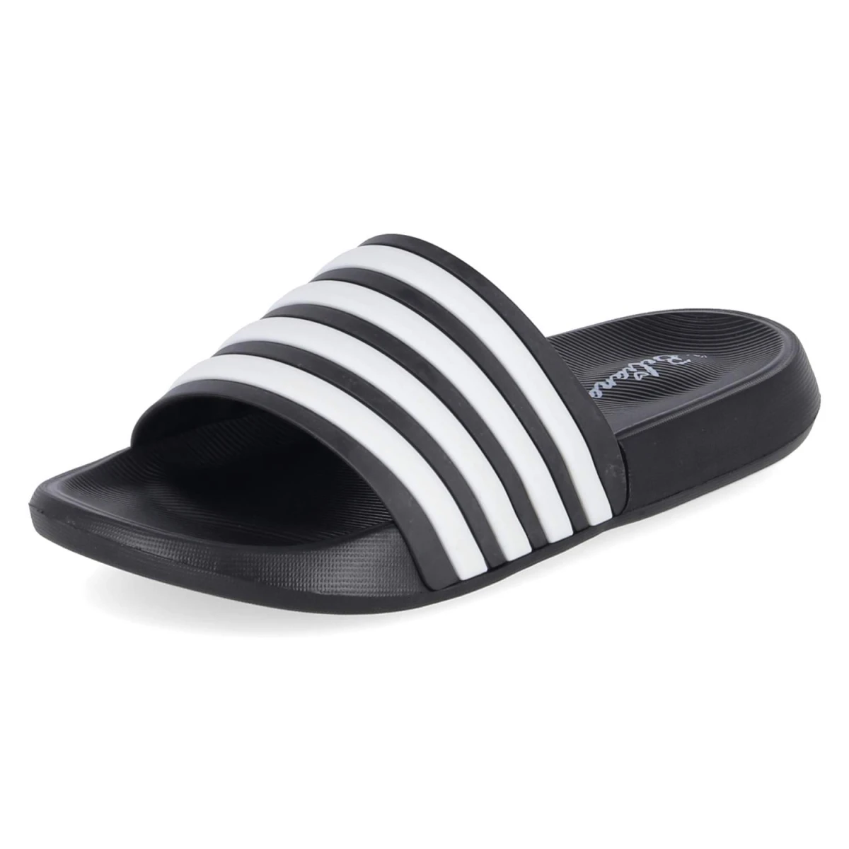 Badepantoletten - Black - White