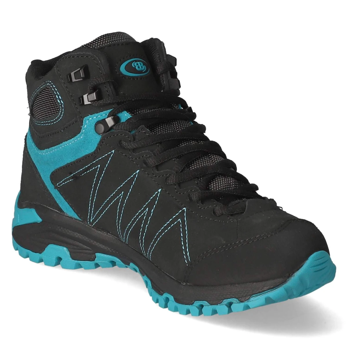 Outdoorsneaker MOUNT KAPEL - schwarz/türkis