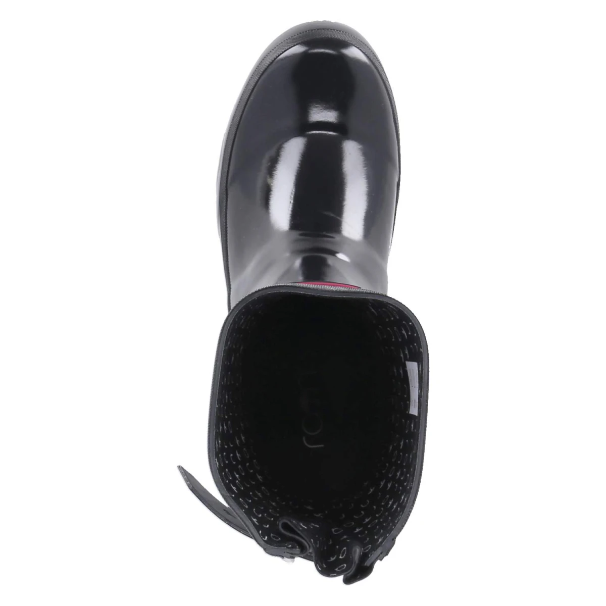 Gummistiefel GLOSSY - black-pink