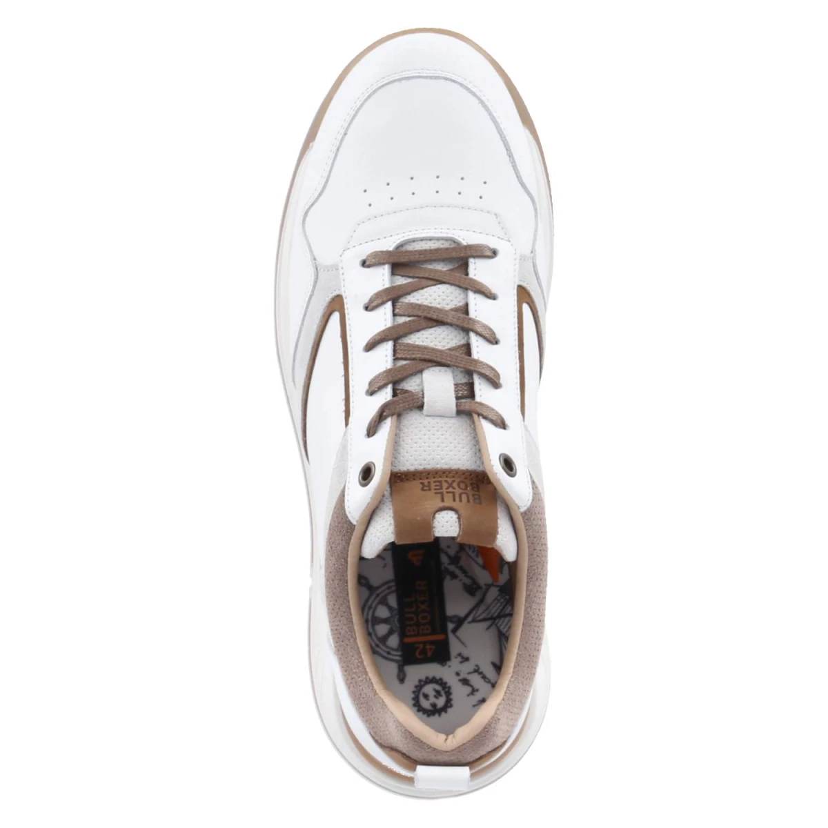 Low Sneaker - White-Beige