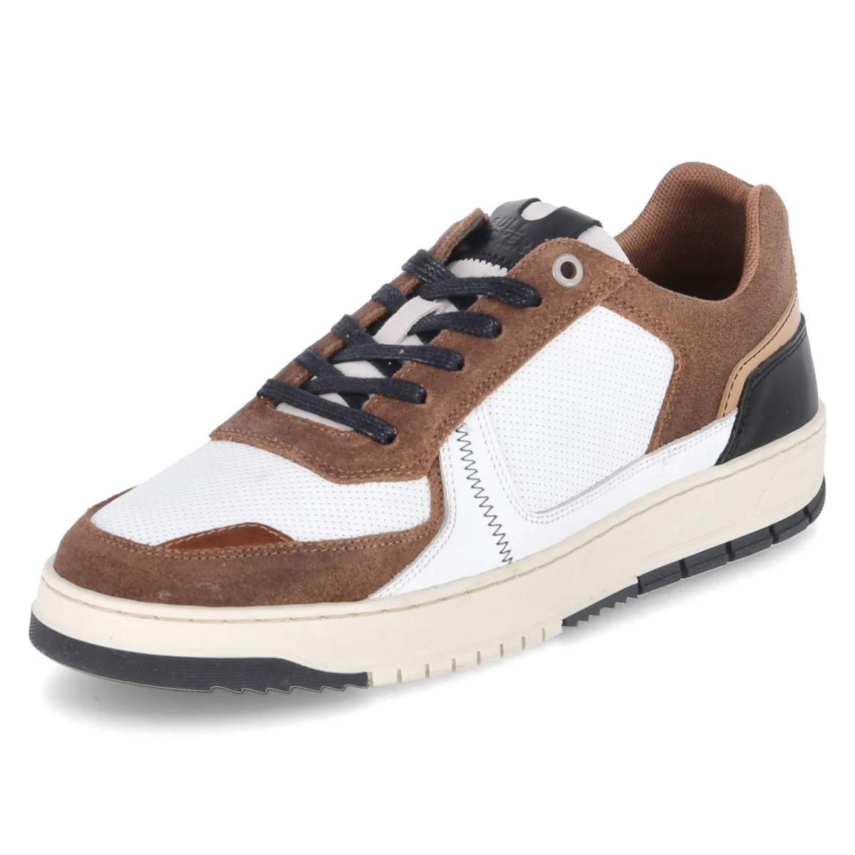 Low Sneaker - white - darkbrown