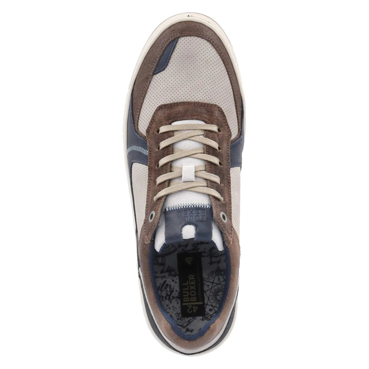 Low Sneaker - Grey - Dark Brown
