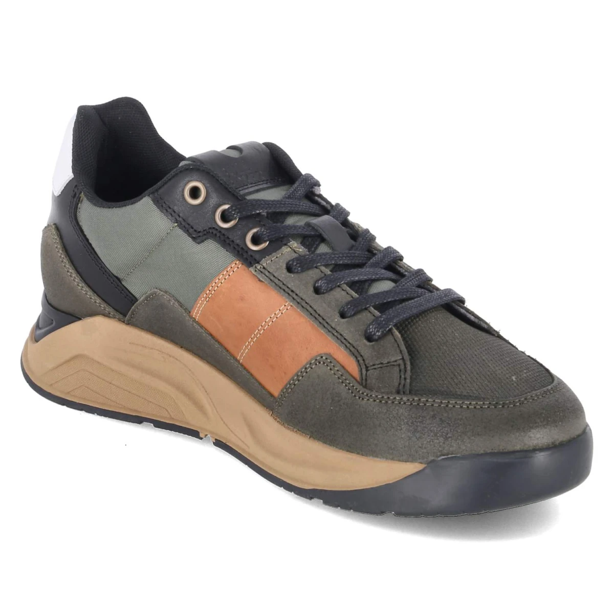 Low Sneaker - Khaki-Black