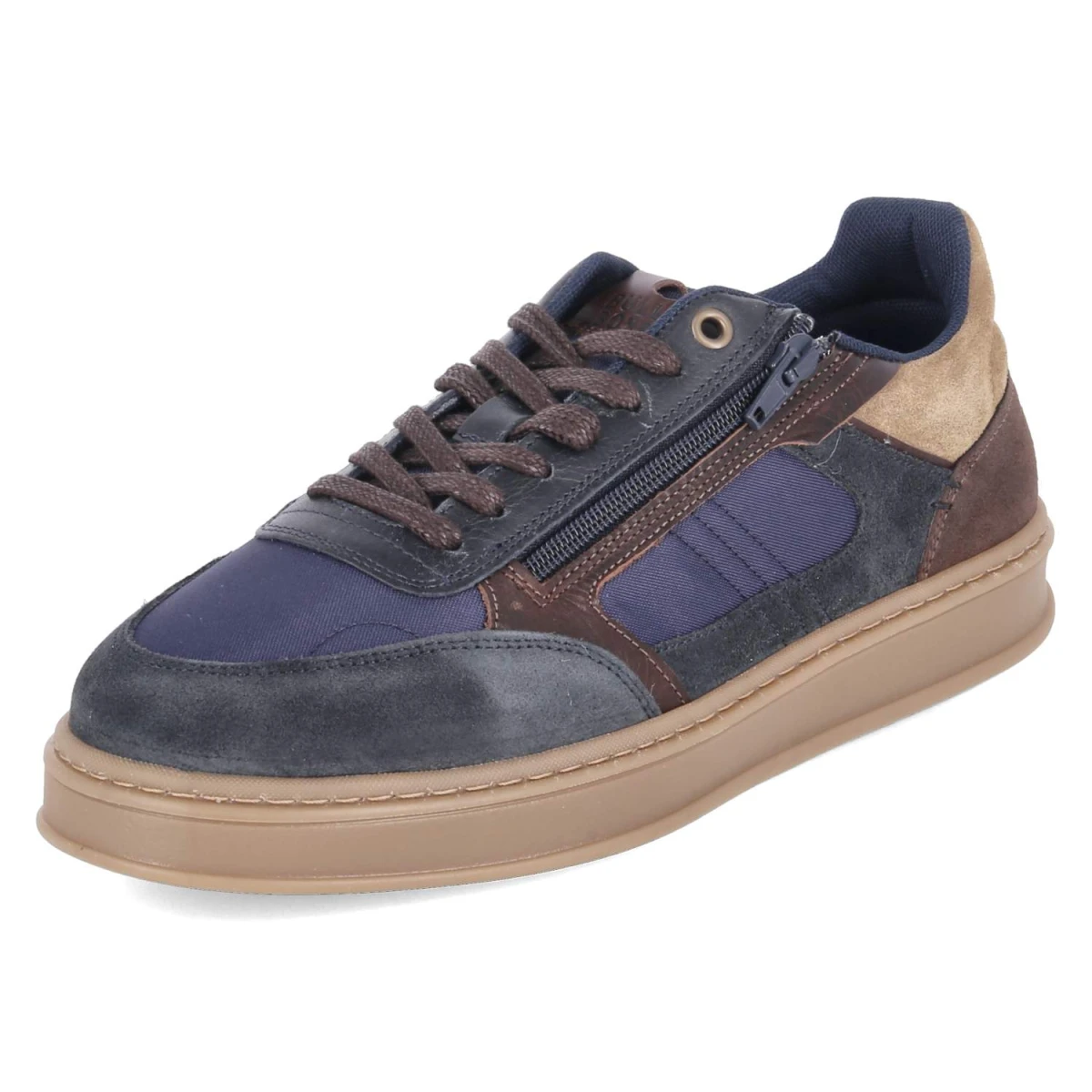 Low Sneaker - Navy-Brown