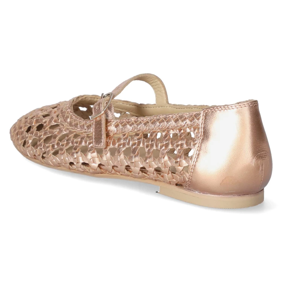 Spangenballerinas - champagne