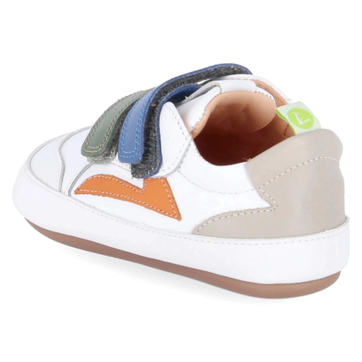 Klettschuhe LANDY - WHITE/ SALSA/ BLUE TANG