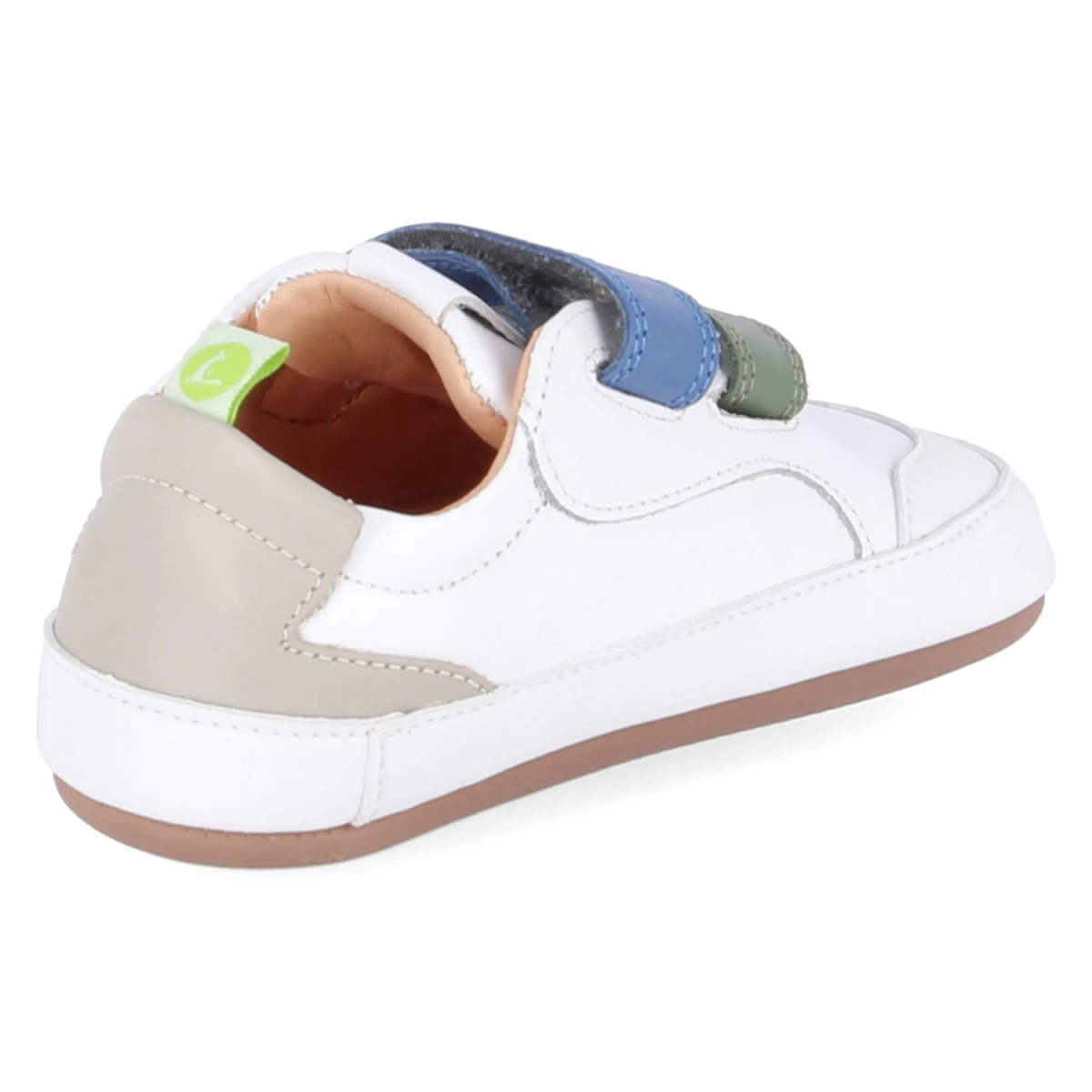 Klettschuhe LANDY - WHITE/ SALSA/ BLUE TANG