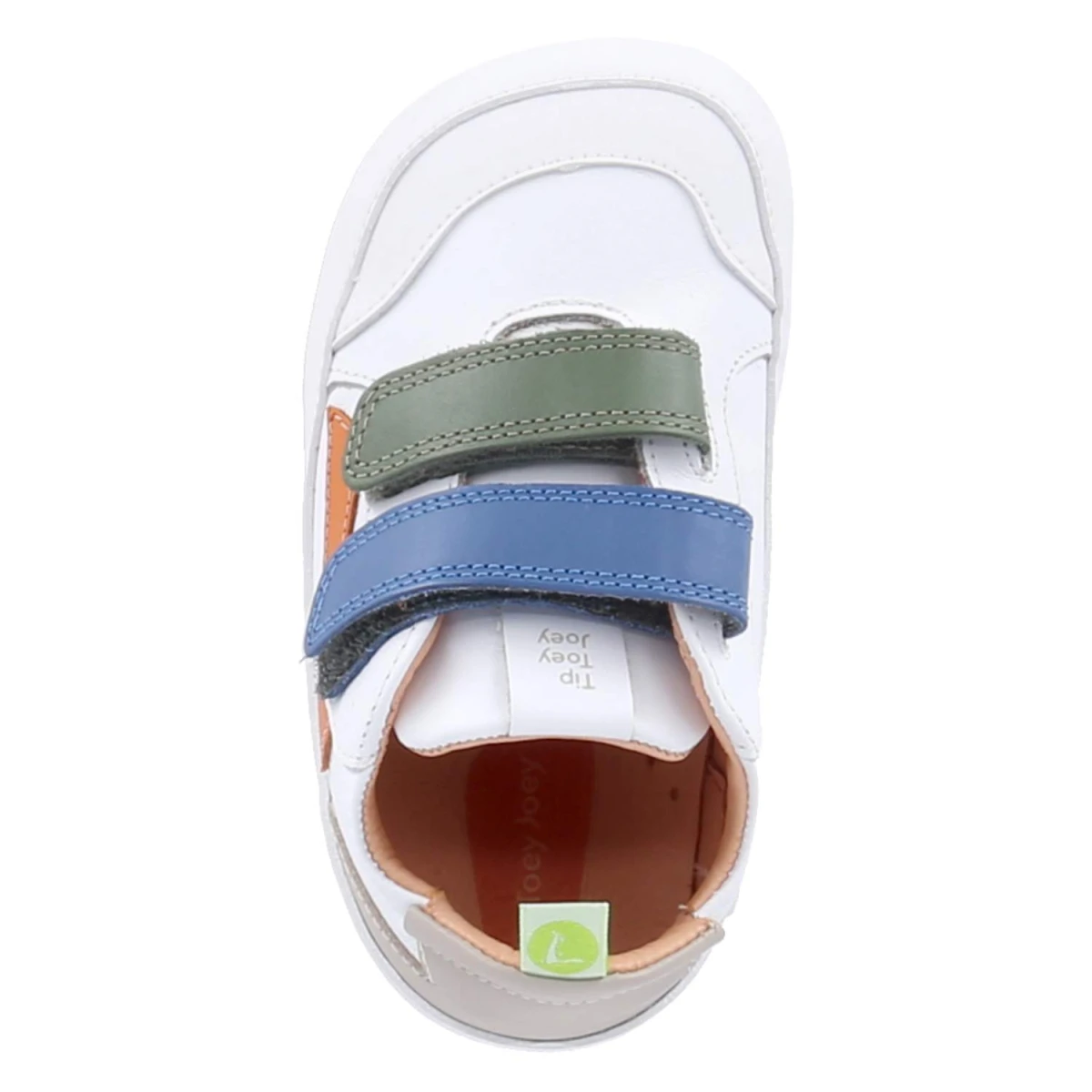 Klettschuhe LANDY - WHITE/ SALSA/ BLUE TANG